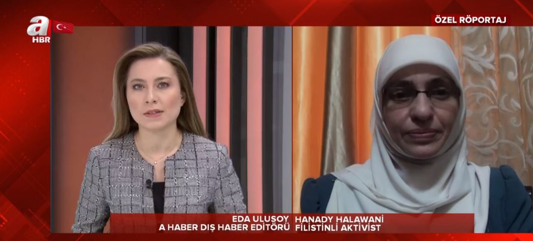 Son dakika: Filistinli aktivist Hanady Halawani’den A Haber’e flaş açıklamalar: Filistinliler işgalcileri asla kabul etmeyecek
