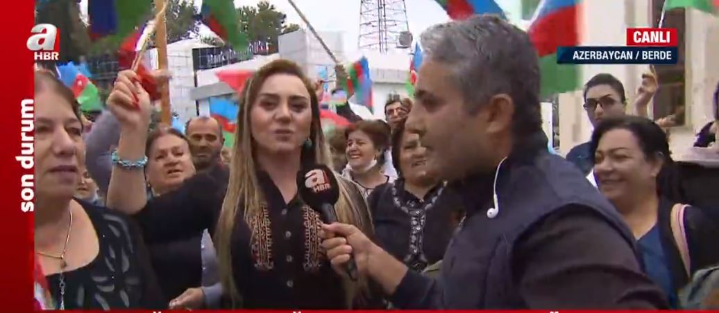 Son dakika: Azerbaycan Türkleri’nden orduya büyük destek! A Haber’e konuştular: Biz bu bayrakları Karabağ’da dalgalandıracağız