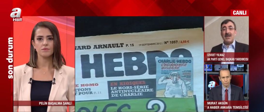Son dakika: Fransız dergiden yeni provokasyon! A Haber’de sert tepki: Charlie Hebdo bir semboldür! Truva atı gibi öne sürülmüştür