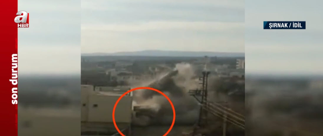 Son dakika: Şırnak'ta su deposu kepçenin üzerine yıkıldı
