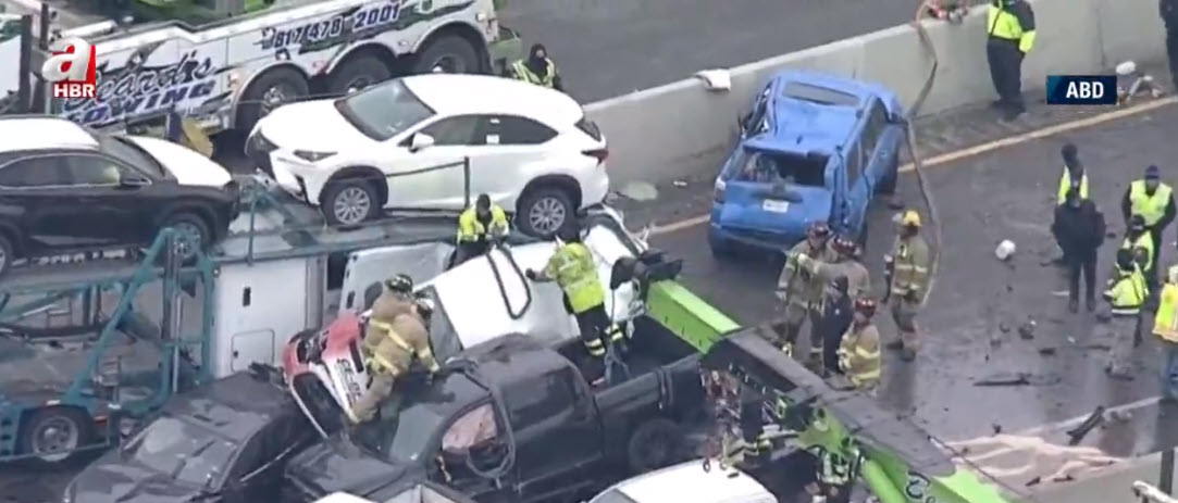 ABD’de zincirleme kaza: 40 araç karıştı