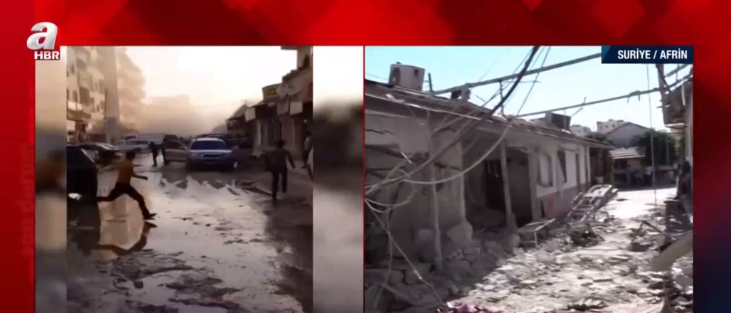 SON DAKİKA | A Haber Afrin’de PYD-PKK tarafından vurulan hastaneyi görüntüledi