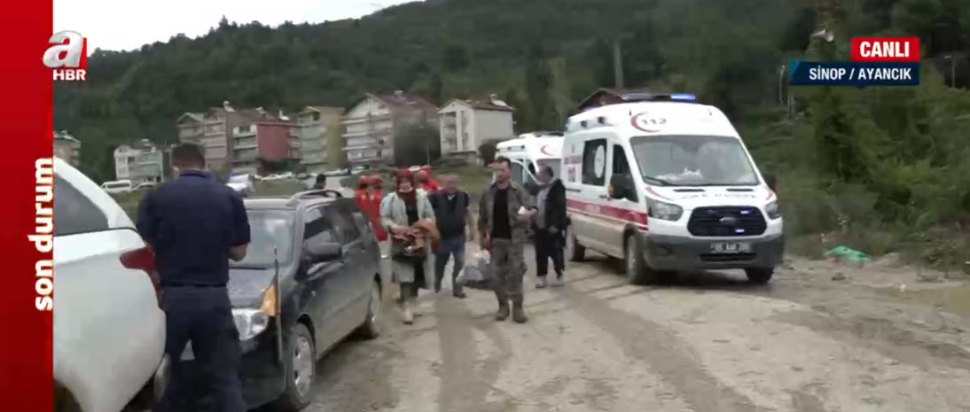 Sinop Ayancık’ta helikopterle tahliye edilen vatandaş korku dolu anları A Haber’e anlattı: Ölümün ucundayız dedik