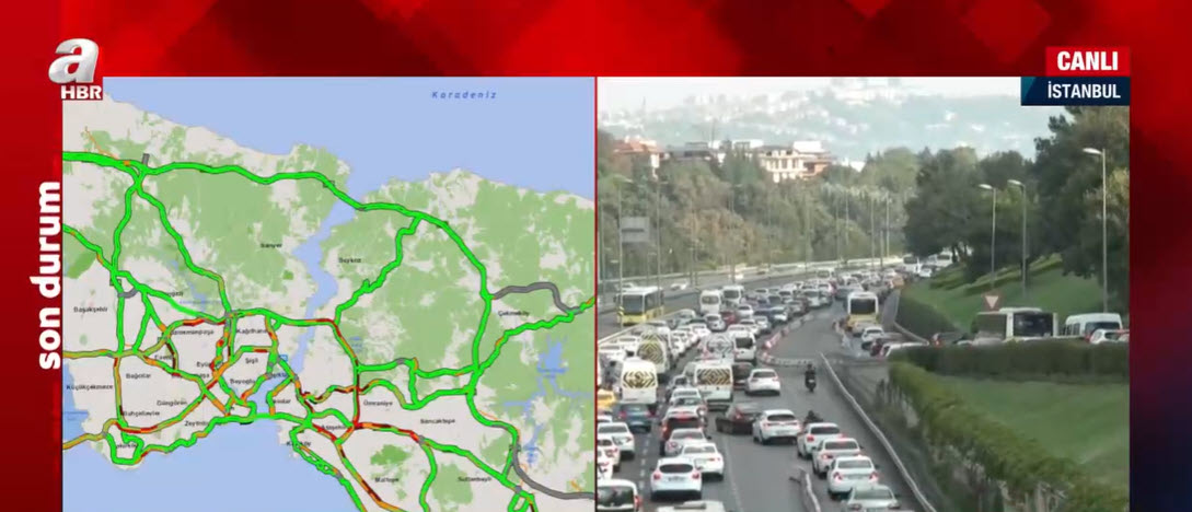 İstanbul’da sabah trafiği | Trafik yoğunluk haritasında son durum ne?