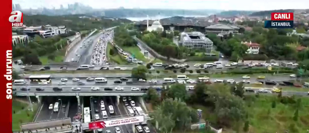 Son dakika: İstanbul’da sabah trafiği! Drone ile havadan görüntülendi