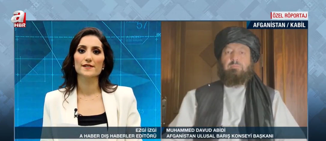 Afganistan Ulusal Barış Konseyi Başkanı Muhammed Davud Abidi son durumu A Haber’de anlattı