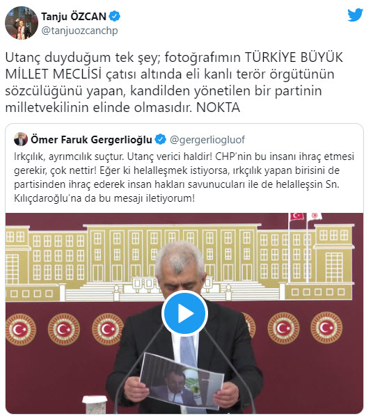 CHP-HDP ittifakında Tanju Özcan ve Ömer Faruk Gergerlioğlu çatlağı! ’Eli kanlı terör örgütünün sözcüsü’