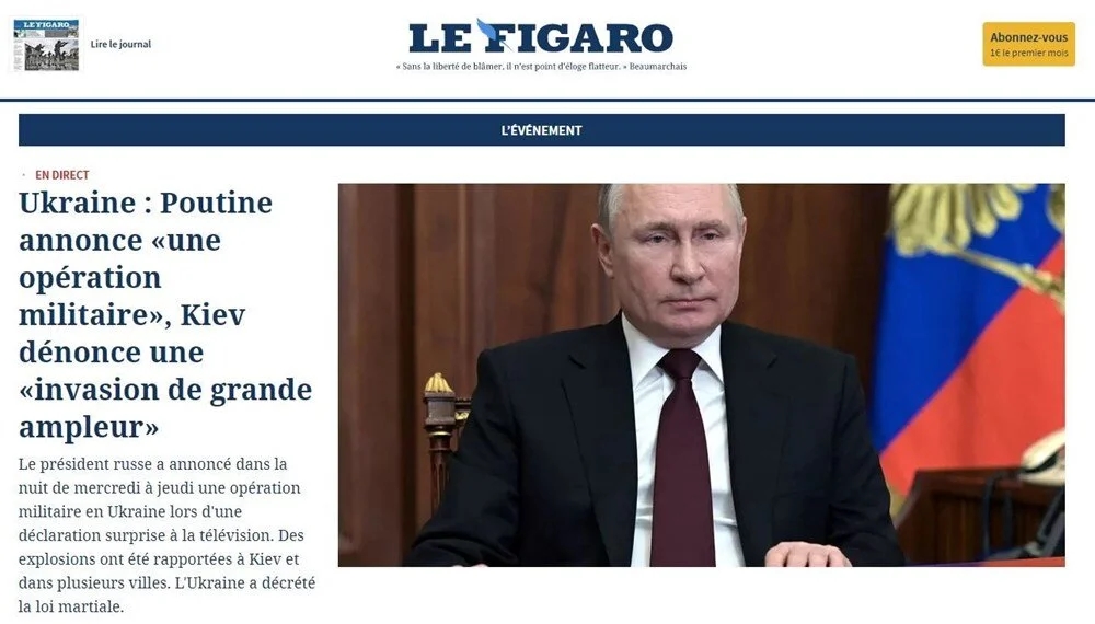 Rusya Ukrayna savaşı başladı! İşte dünya basınından manşetler...