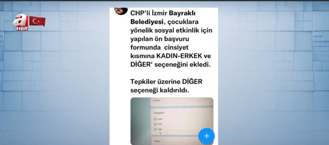 İzmir’de CHP’li Bayraklı Belediyesi’nden skandal uygulama! Çocuk etkinliğinde eşcinsel mesaj