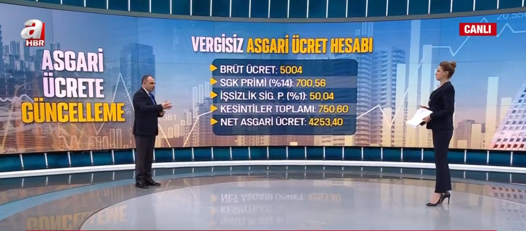 Başkan Erdoğan asgari ücrete zam sinyalini vermişti! Canlı yayında rakam verdi! İşte vergisiz asgari ücret formülü
