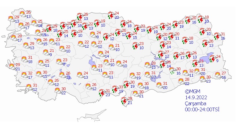 Meteoroloji uyardı! Bir çok bölgeye sağanak geliyor: İstanbul Ankara, İzmir... | Hava durumu 11 Eylül 2022