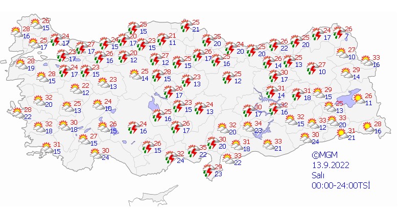 Meteoroloji uyardı! Bir çok bölgeye sağanak geliyor: İstanbul Ankara, İzmir... | Hava durumu 11 Eylül 2022