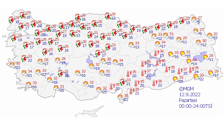 Meteoroloji uyardı! Bir çok bölgeye sağanak geliyor: İstanbul Ankara, İzmir... | Hava durumu 11 Eylül 2022