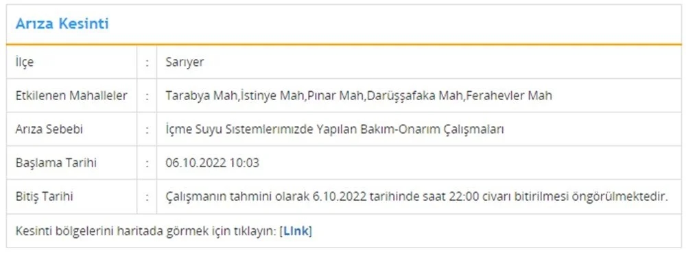 İstanbullular dikkat! 7 ilçede su kesintisi: 12 saat sürecek | Sular ne zaman gelecek?