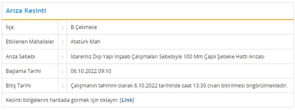 İstanbullular dikkat! 7 ilçede su kesintisi: 12 saat sürecek | Sular ne zaman gelecek?