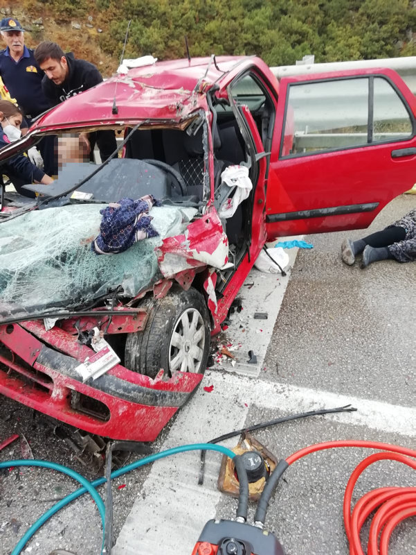 Sinop Boyabat’ta feci kaza: 4 ölü, 1 yaralı