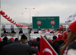 Avrasya Tünelinin açılışından fotoğraflar