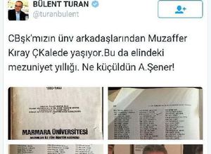 Cumhurbaşkanı Erdoğanın adı mezunlar yıllığında