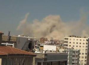 Diyarbakırdaki patlamadan ilk fotoğraflar