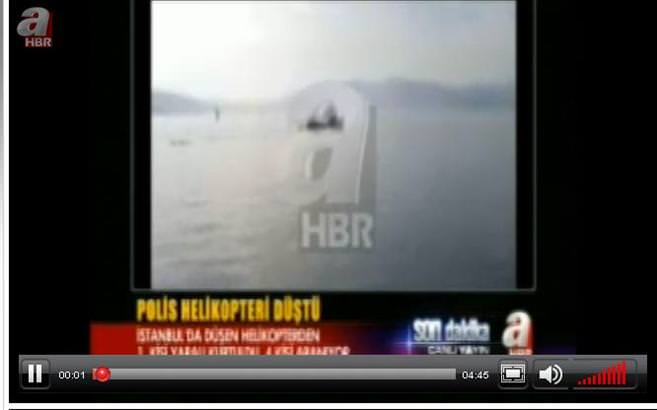Beykoz'da helikopter düştü