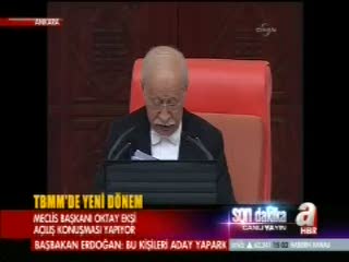Yeni Meclis Başkanından ilk konuşma
