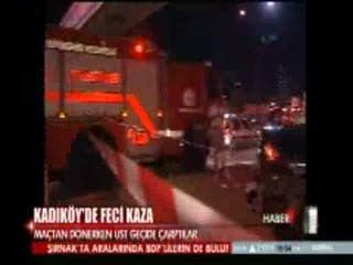 Kadıköy'de feci kaza