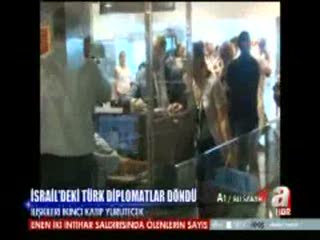 İsrail'deki Türk diplomatlar döndü