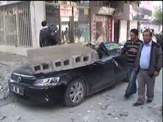 Depremin oluşturduğu hasar kamerada