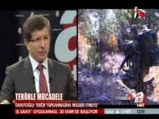 Bakan Davutoğlu A Haber'de