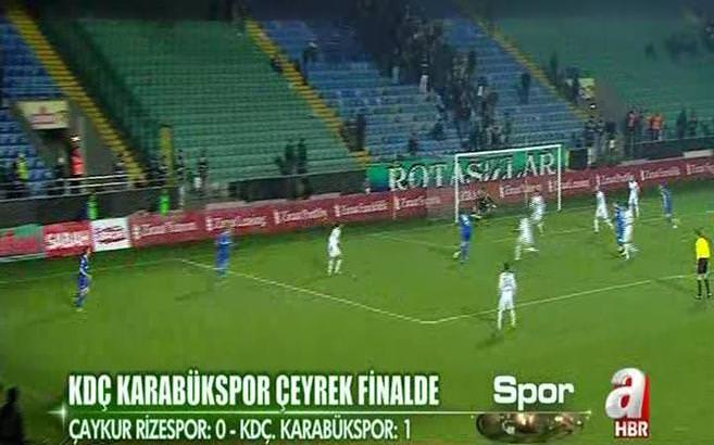 Çaykur Rizespor - Kardemir Karabükspor maçının özeti