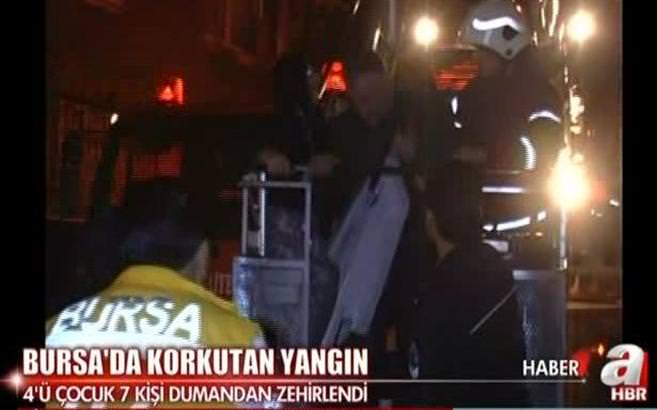 Bursa'da korkutan yangın