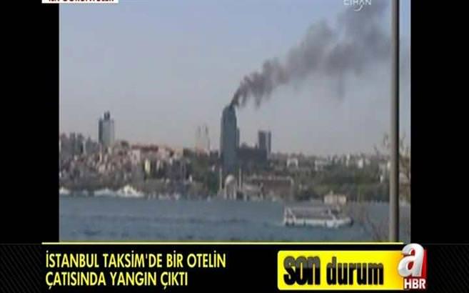 İstanbul Taksim'de yangın!