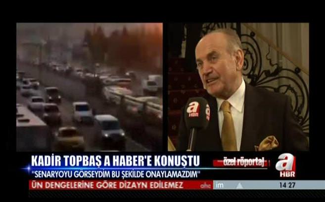 Kadir Topbaş A Haber'e konuştu