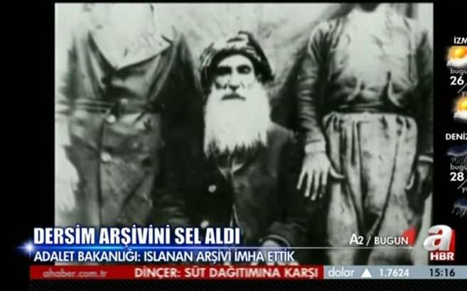 Dersim arşivini sel aldı