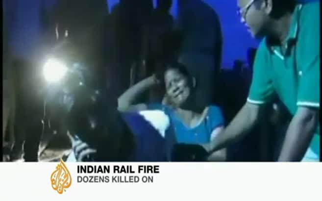 Trende yangın çıktı 47 kişi diri diri yandı