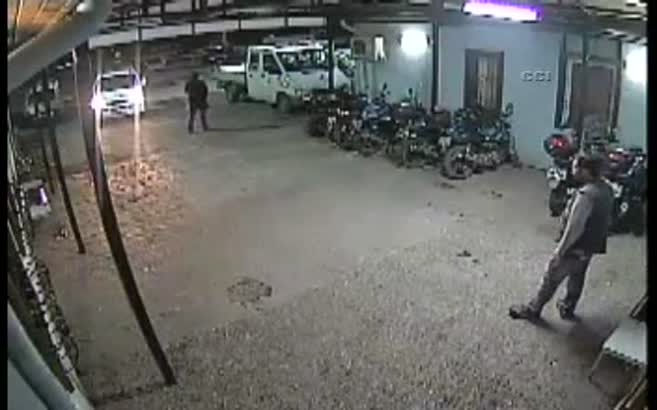 Döner bıçaklı baskın kamerada