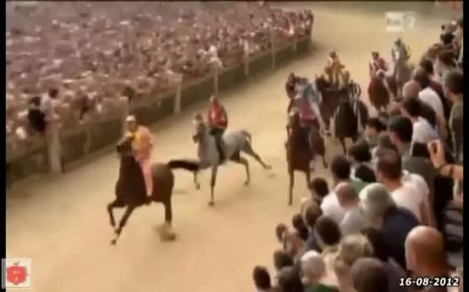 At yarışında üzen kaza