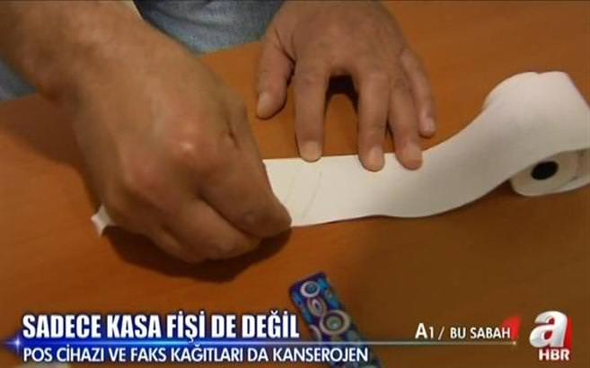 Kasa fişindeki tehlike