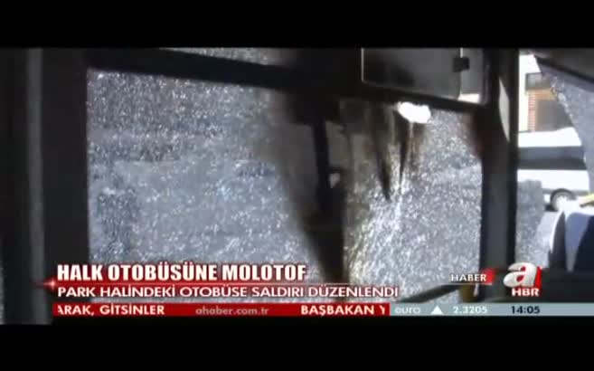 Halk otobüsüne molotof