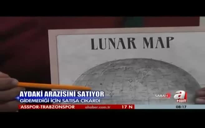 Aydaki arazisini satıyor!