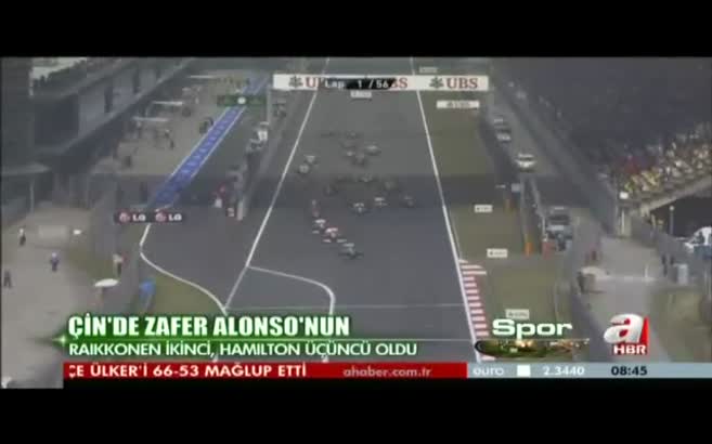 Çin'de zafer Alonso'nun