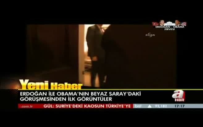 Obama-Erdoğan görüşmesinden ilk görüntüler