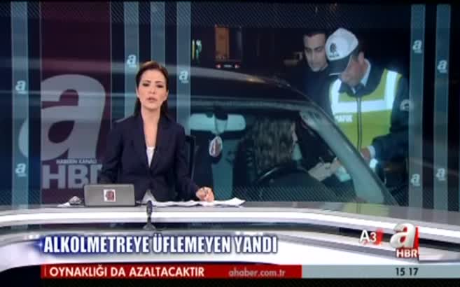 Alkolmetreyi üflemeyen yandı