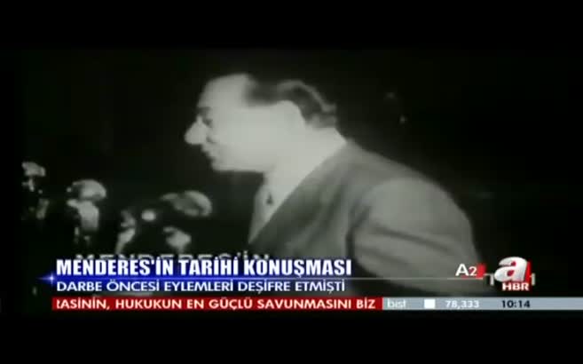 Menderes'in tarihi konuşması