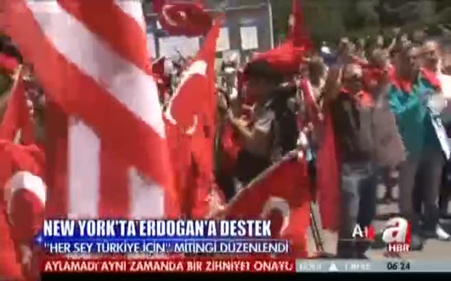 ABD'de Erdoğan'a destek mitingi