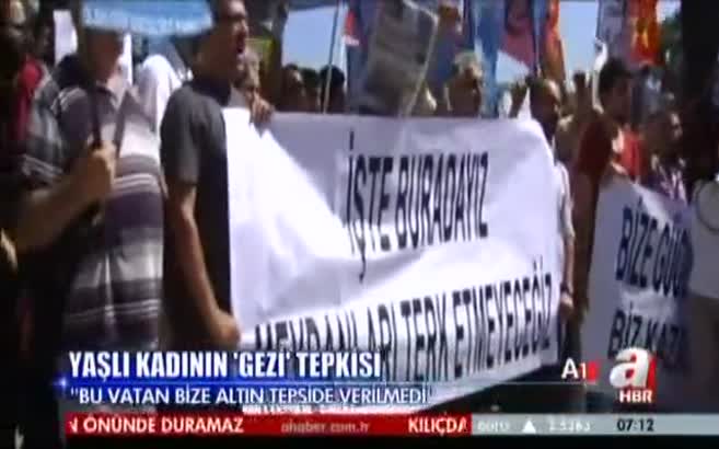 Zahide Nine'den eylemcilere fırça