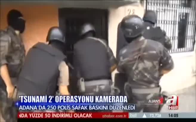 Tsunami 2 operasyonu kamerada