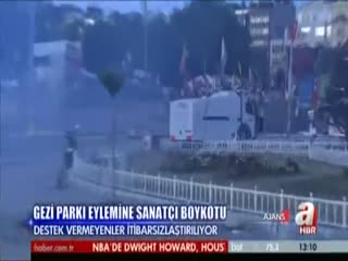 "Gezi" eylemlerine sanatçı boykotu
