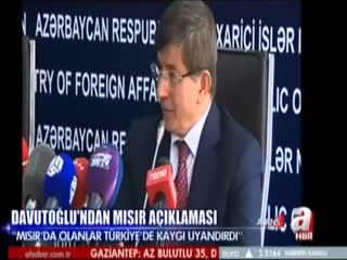Davutoğlu: Mısır'ın iç işlerine karışmıyoruz