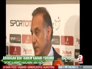 Arıboğan: Sporcularımız haklarını arayacak